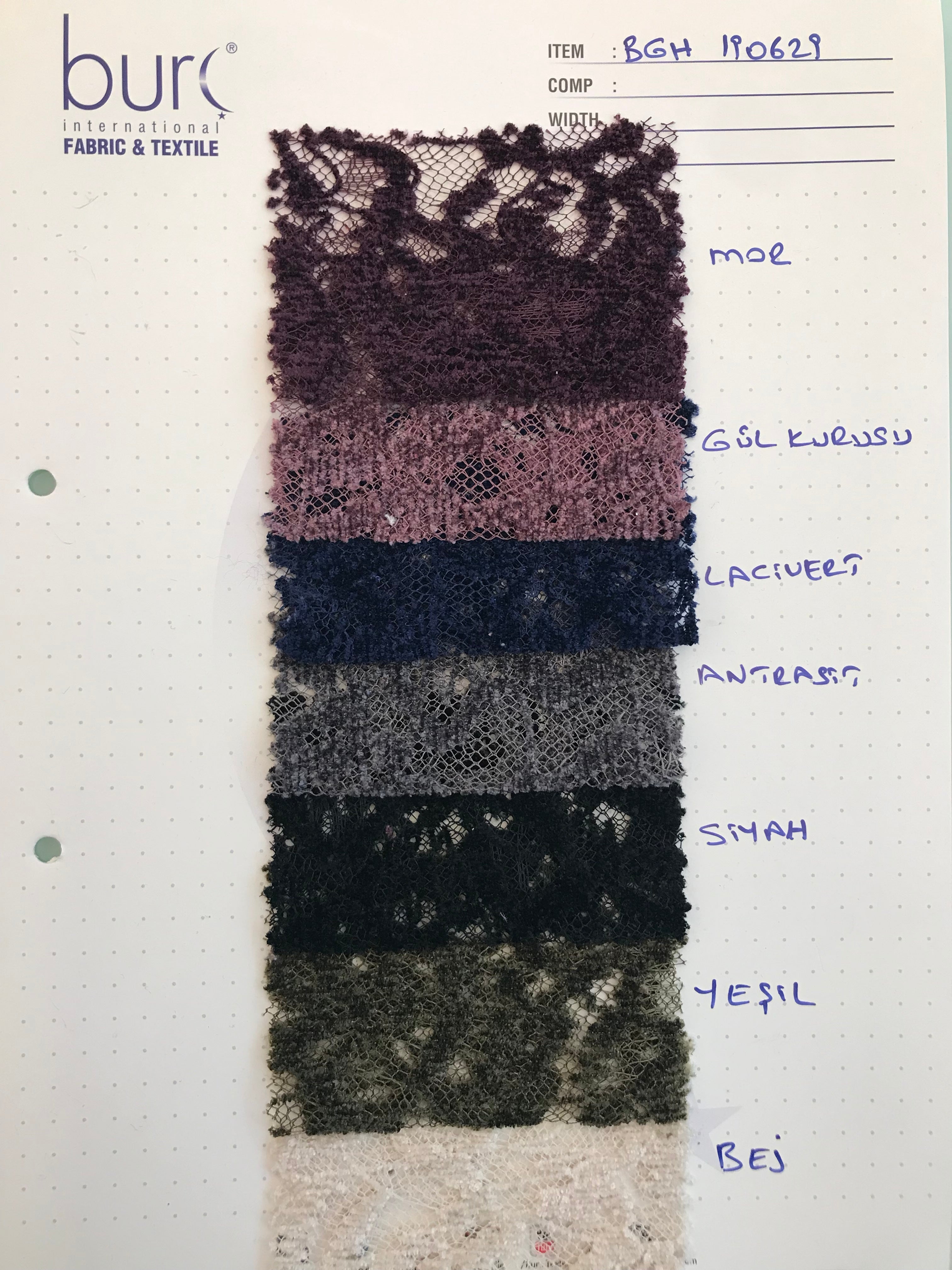 Soft Textured Chenille Lace Fabric