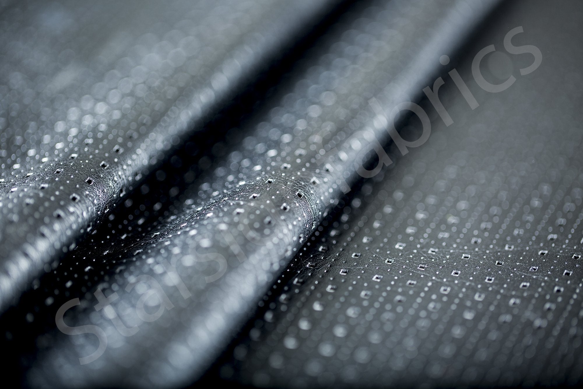 Spot Design Laser Cut Faux Leather Fabric | Burç Fabric