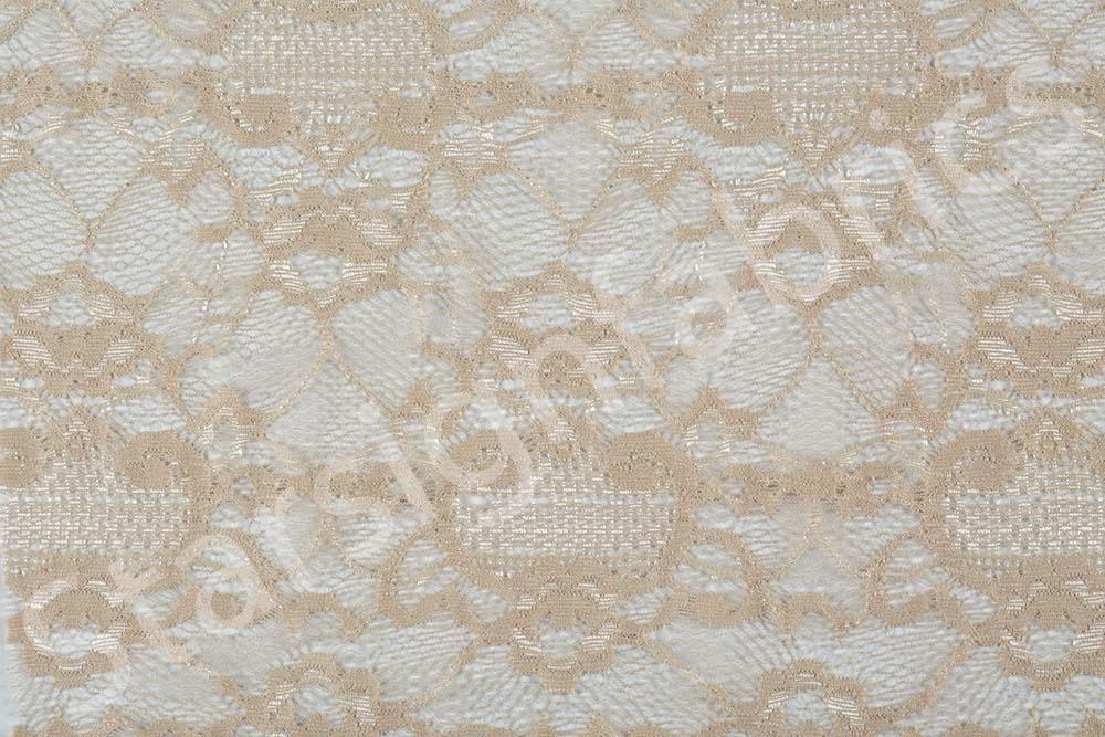 Salmon Marseille Style Soft Lace Fabric | Burç Fabric