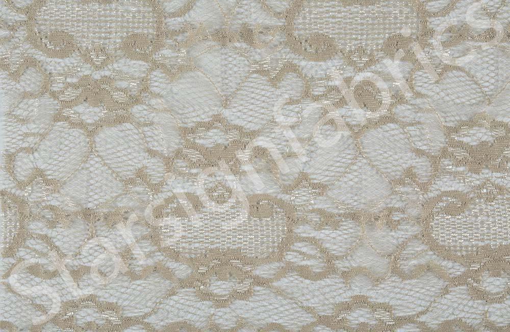 Beige Marseille Style Soft Lace Fabric | Burç Fabric