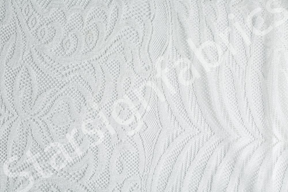 White Lace Fabric Wedding Dress Party Wear Design | Burç Fabric