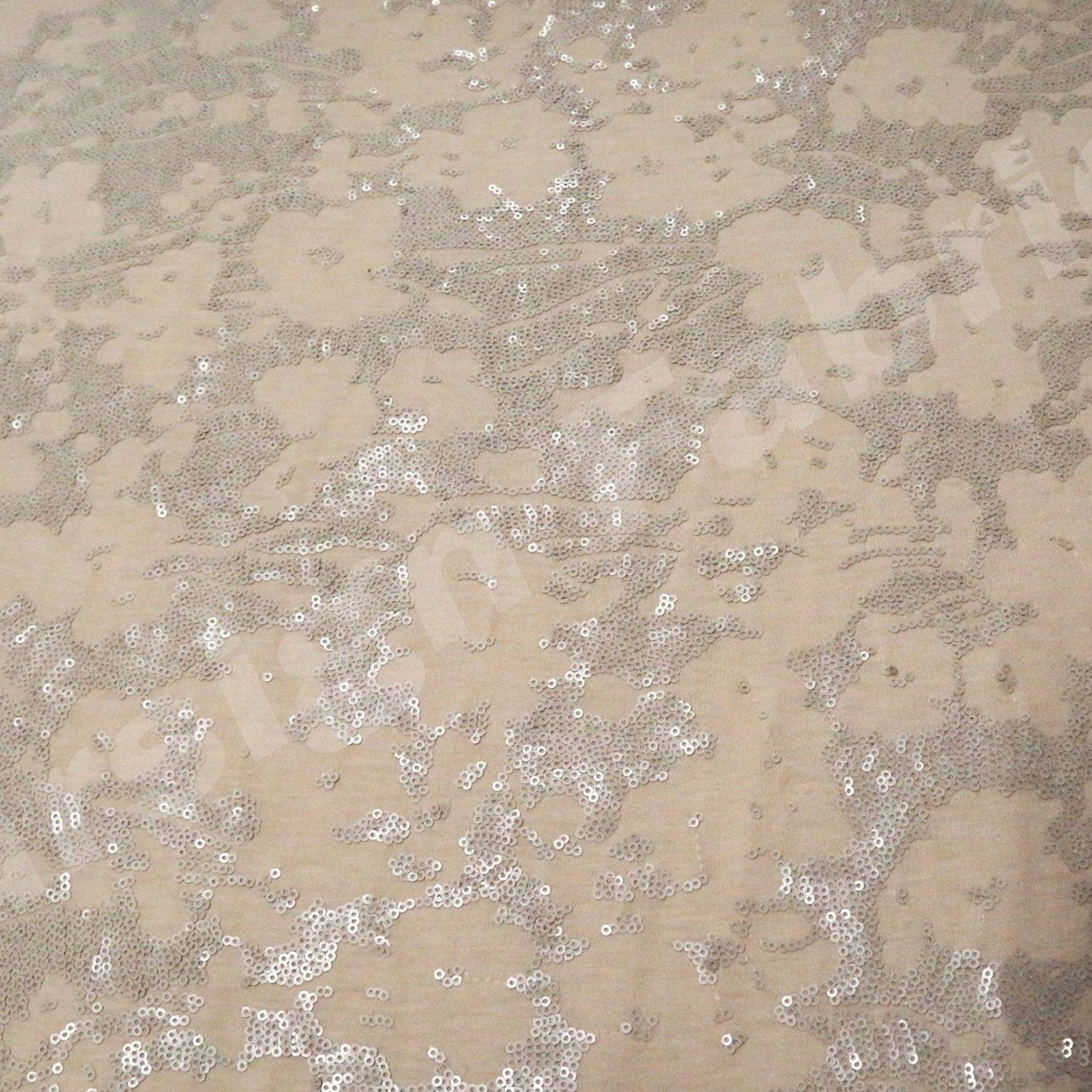 Rayon Viscose Sequin Embroidery Fabric for Mask | Burç Fabric