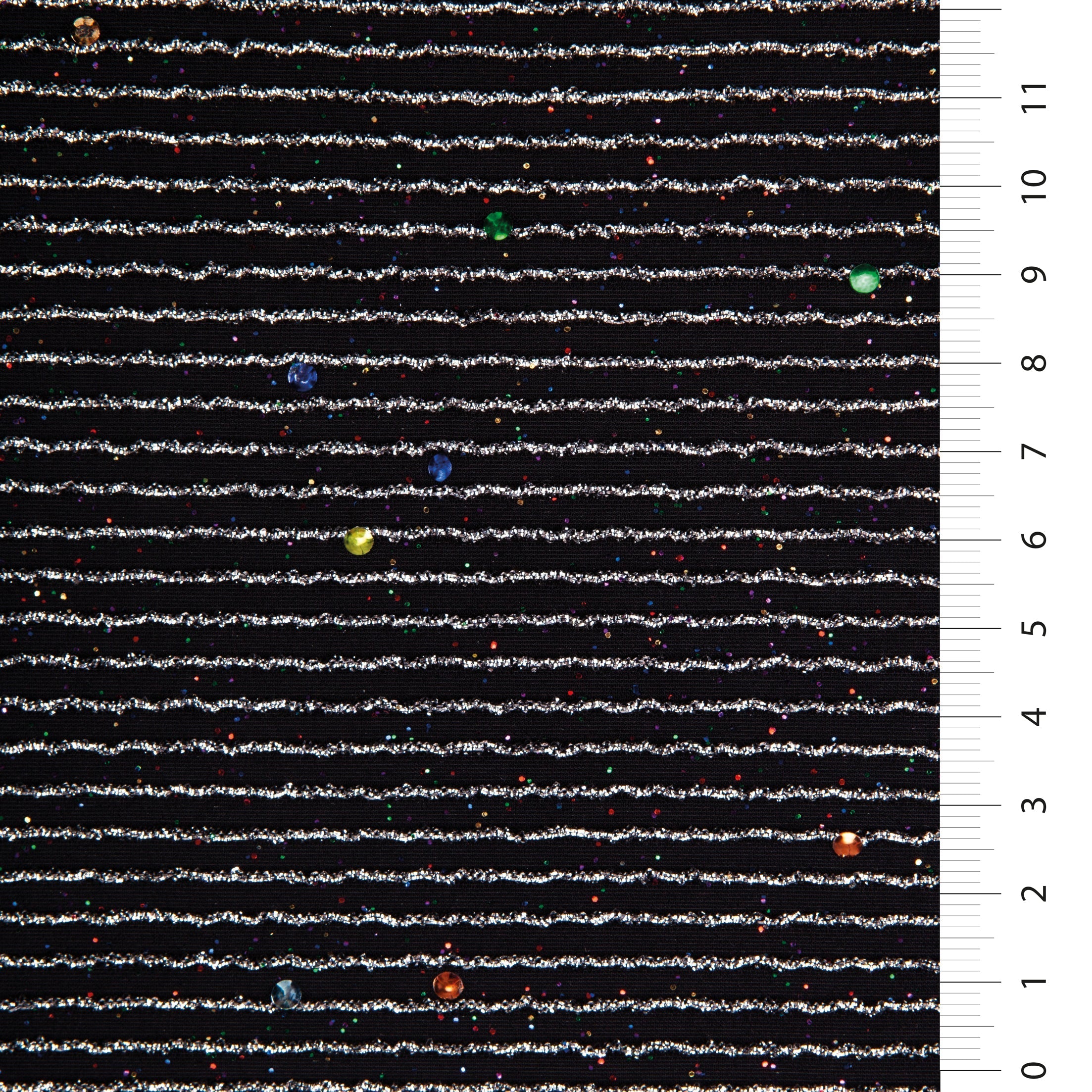 Mini Sequined Shiny Shiny Silvery Flexible Knitted Silver Fabric