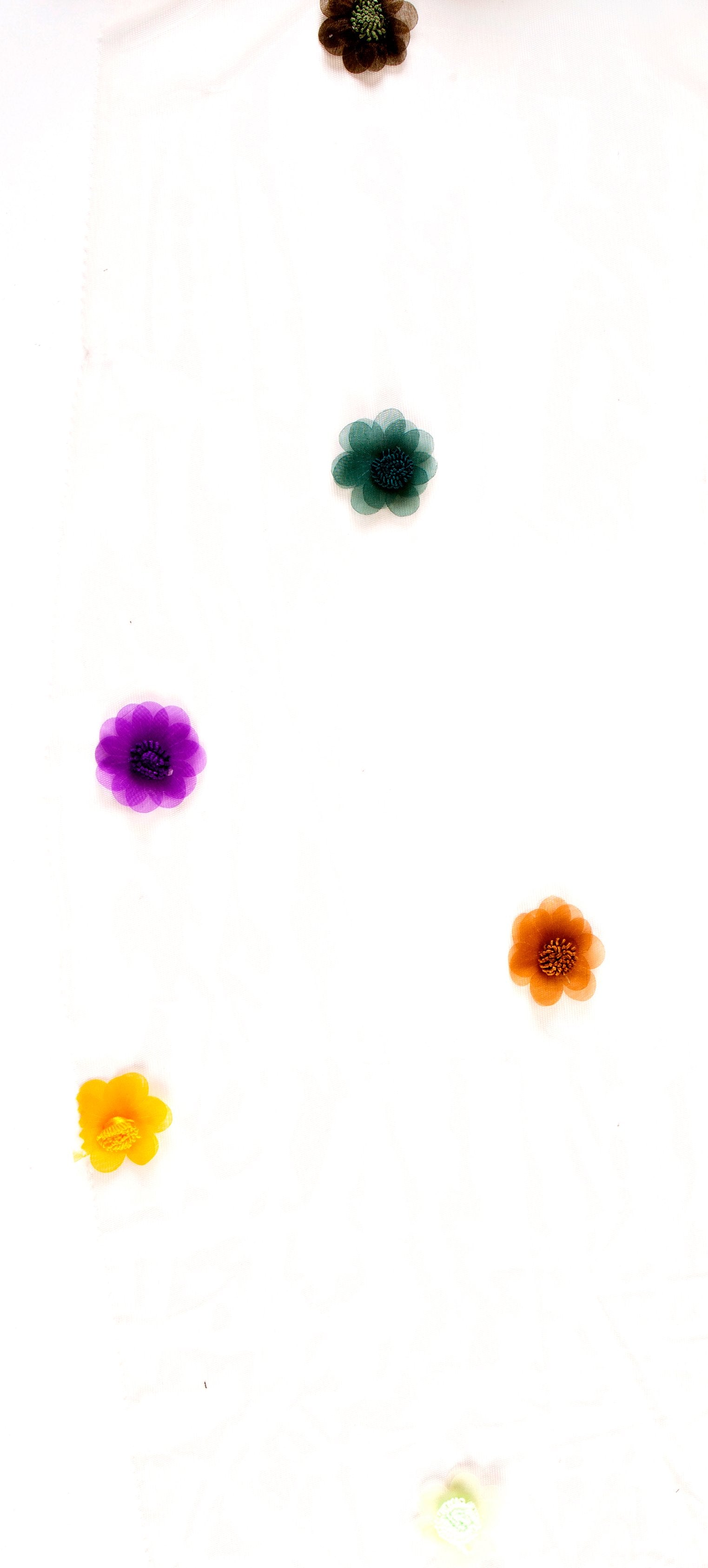 3D Fluffy Colorful Floral Knit Fabric | Burç Fabric