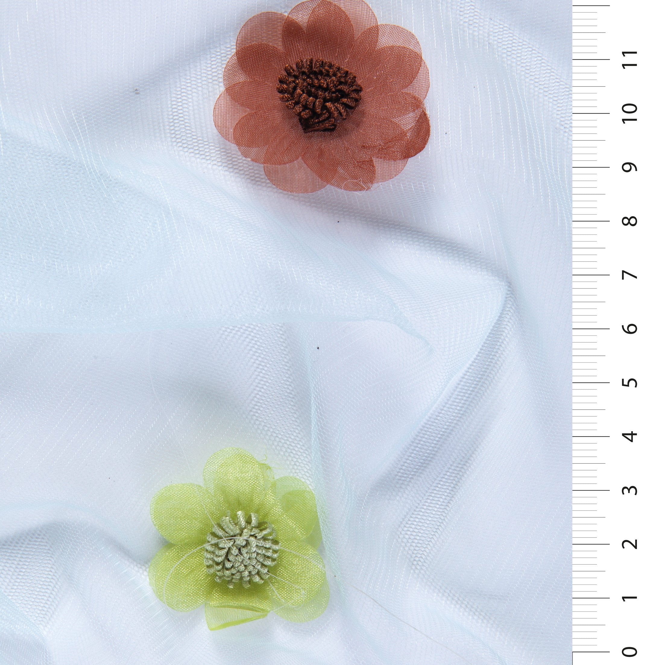 3D Fluffy Colorful Floral Knit Fabric | Burç Fabric