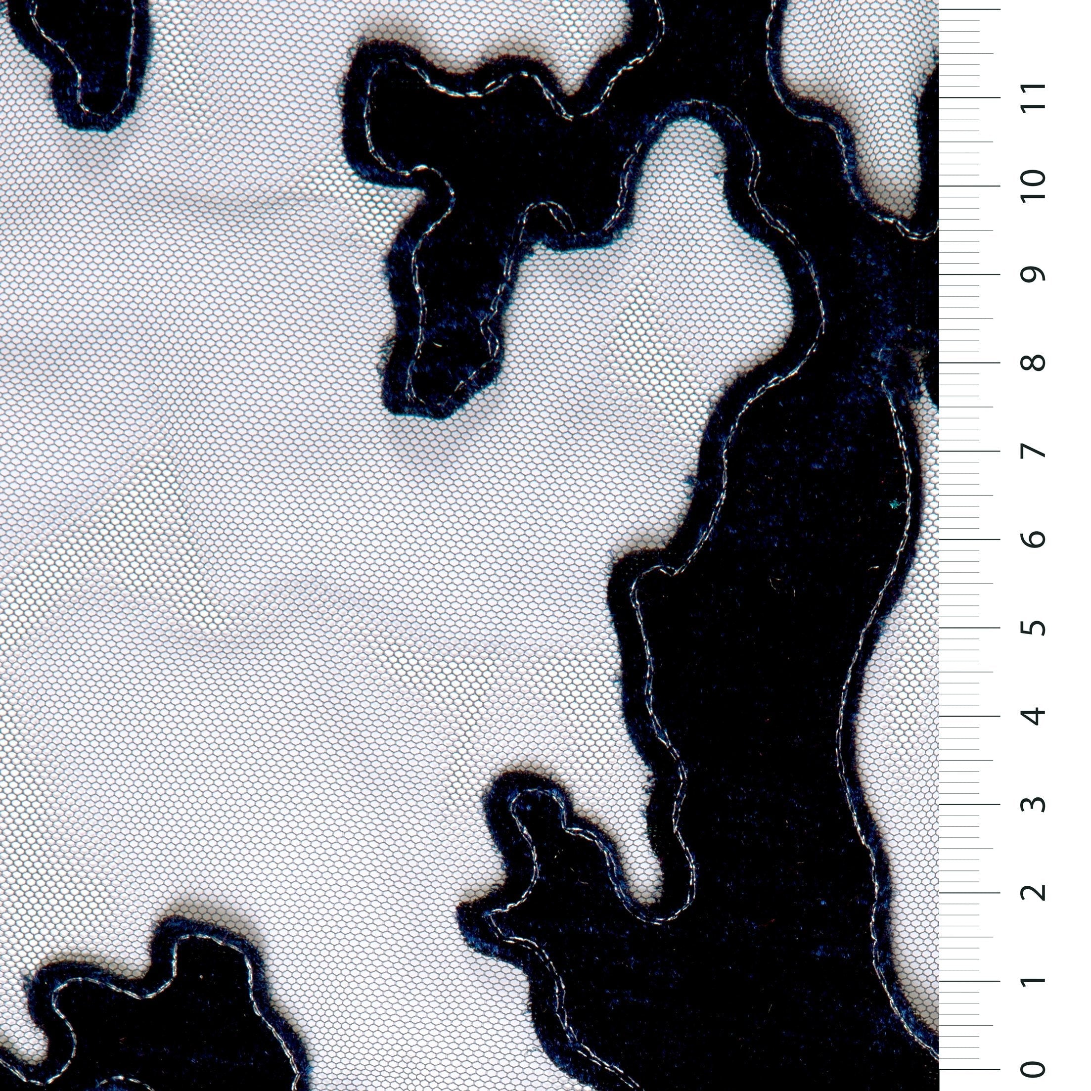 Laser Cut Velvet Knit Embroidery Fabric