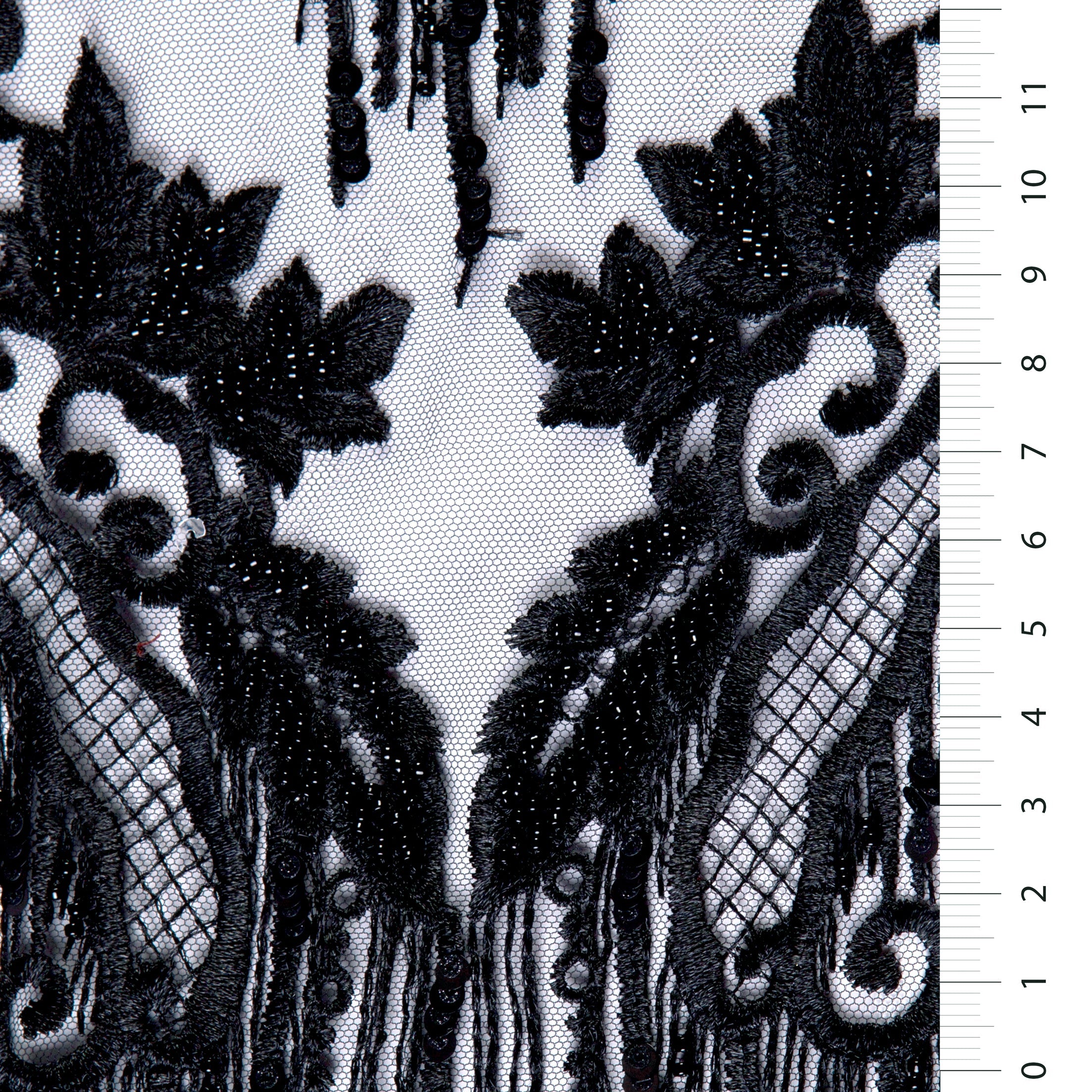 Handmade Beaded Sequin Embroidered Fabric