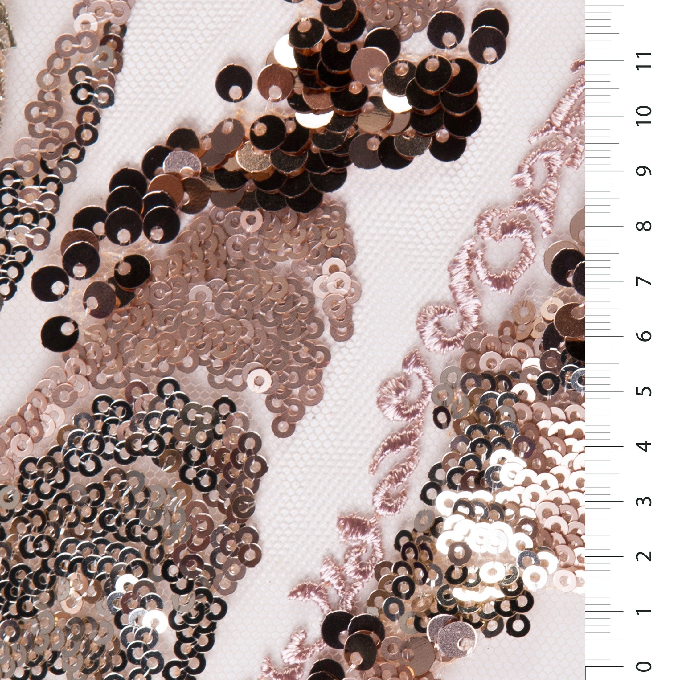 Floral Design Colorful Sequin Embroidered Tulle Fabric