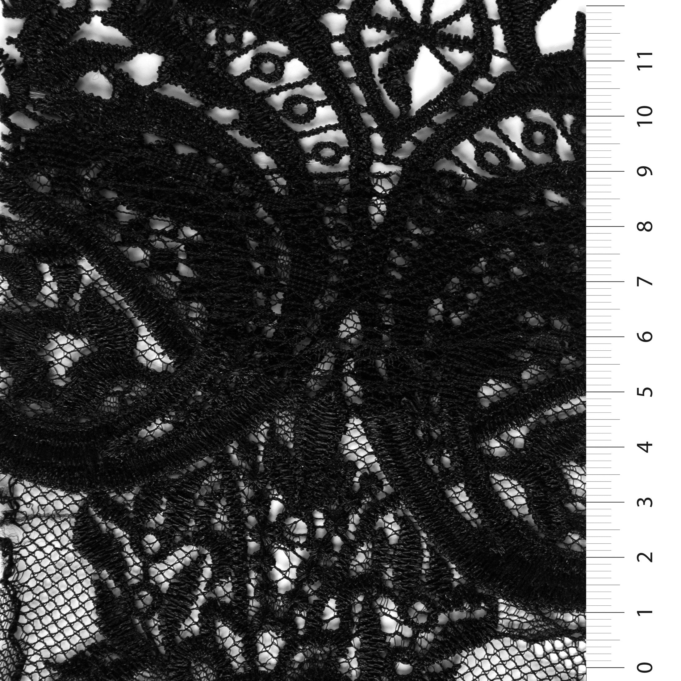 Double Layer Lace Guipure Embroidery Fabric With Bouquet Design