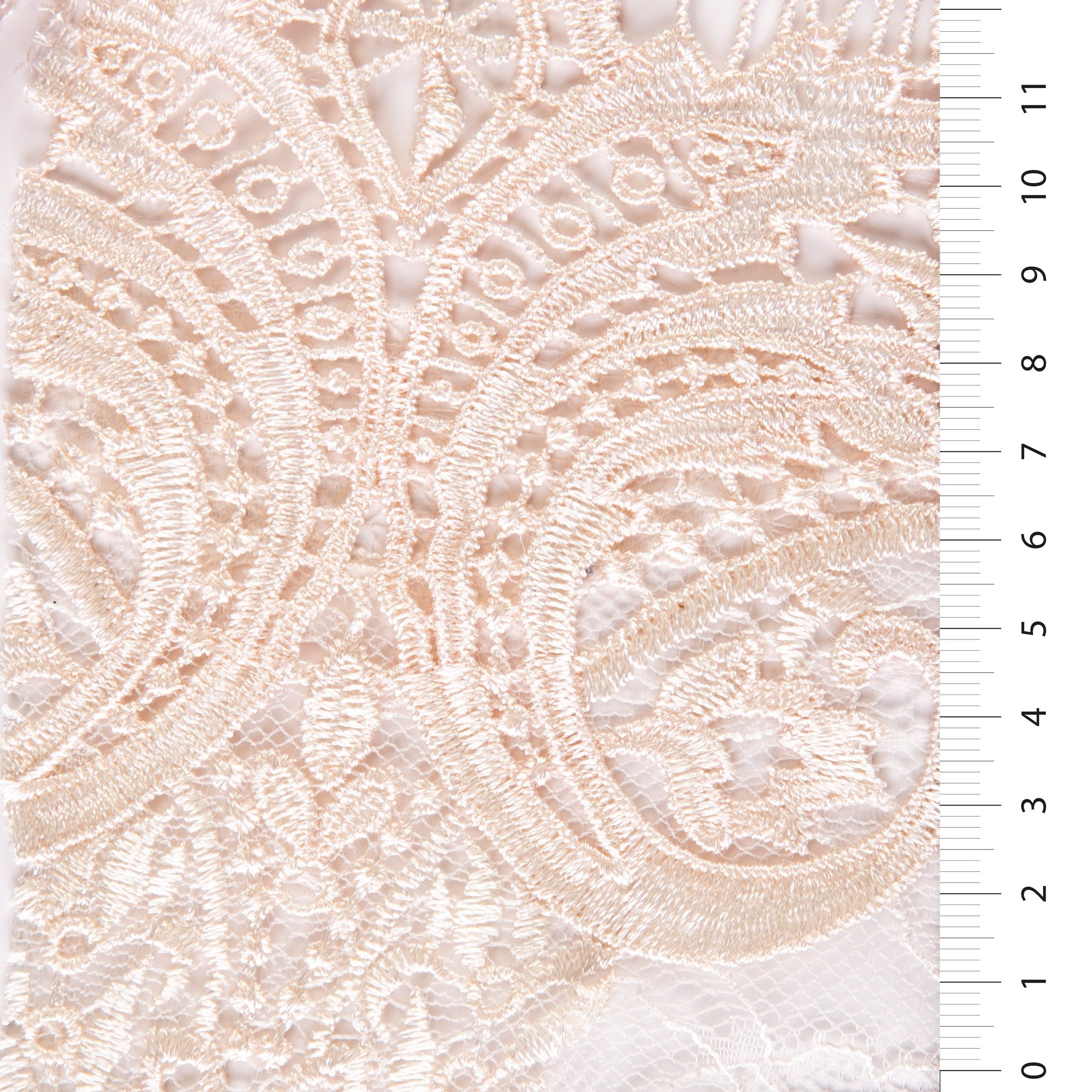 Double Layer Lace Guipure Embroidery Fabric With Bouquet Design