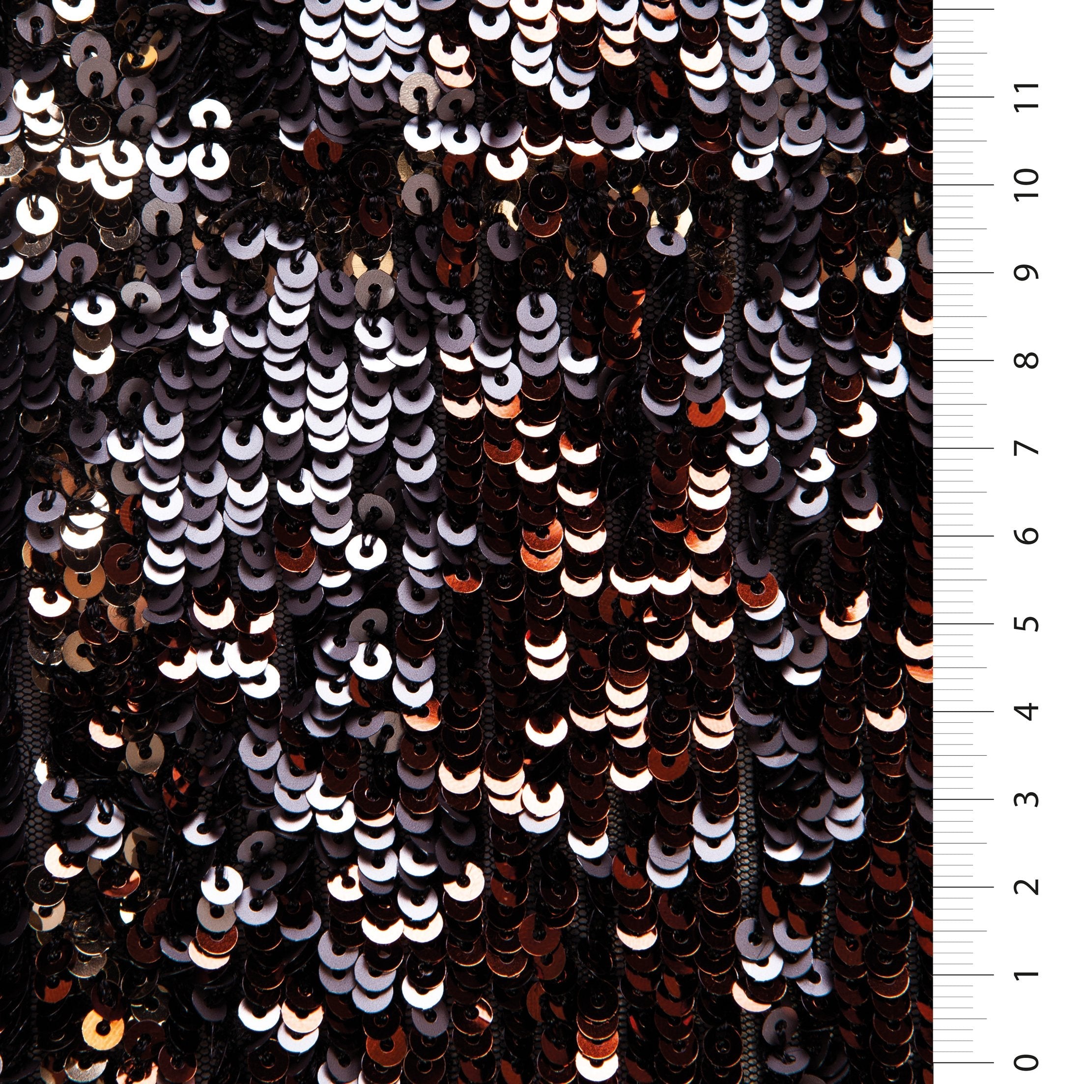 Burgundy New Design Colorful Sequin Embroidered Fabric | Burç Fabric