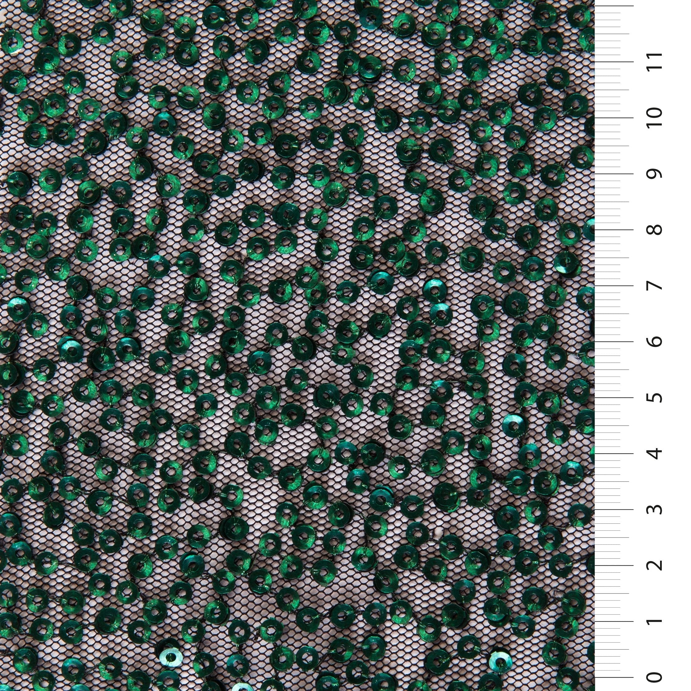 Shiny Lace Sequin Fabric with Subtle Swirl Pattern