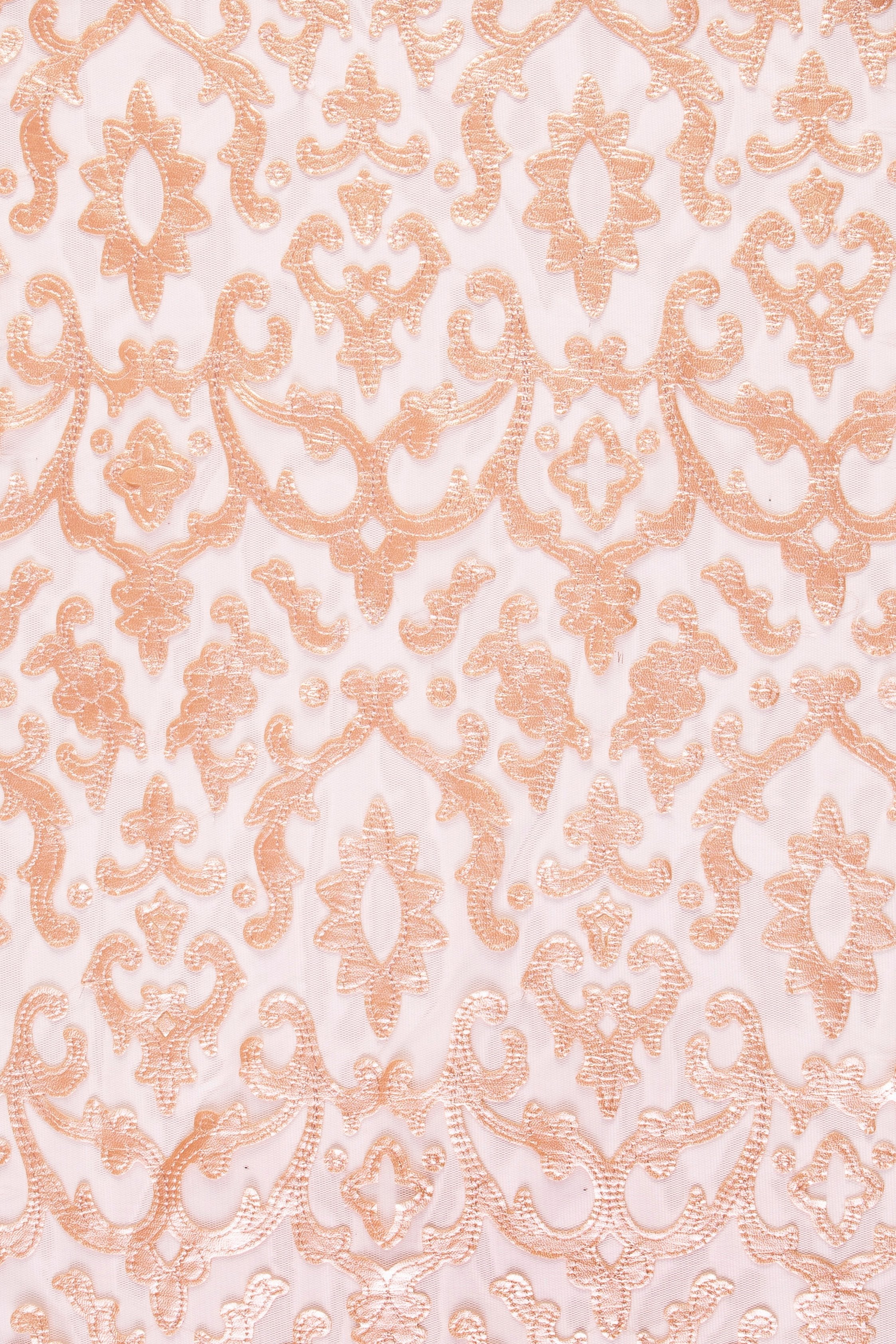 Salmon Forest Design Kyoto Style Faux Leather Fabric | Burç Fabric