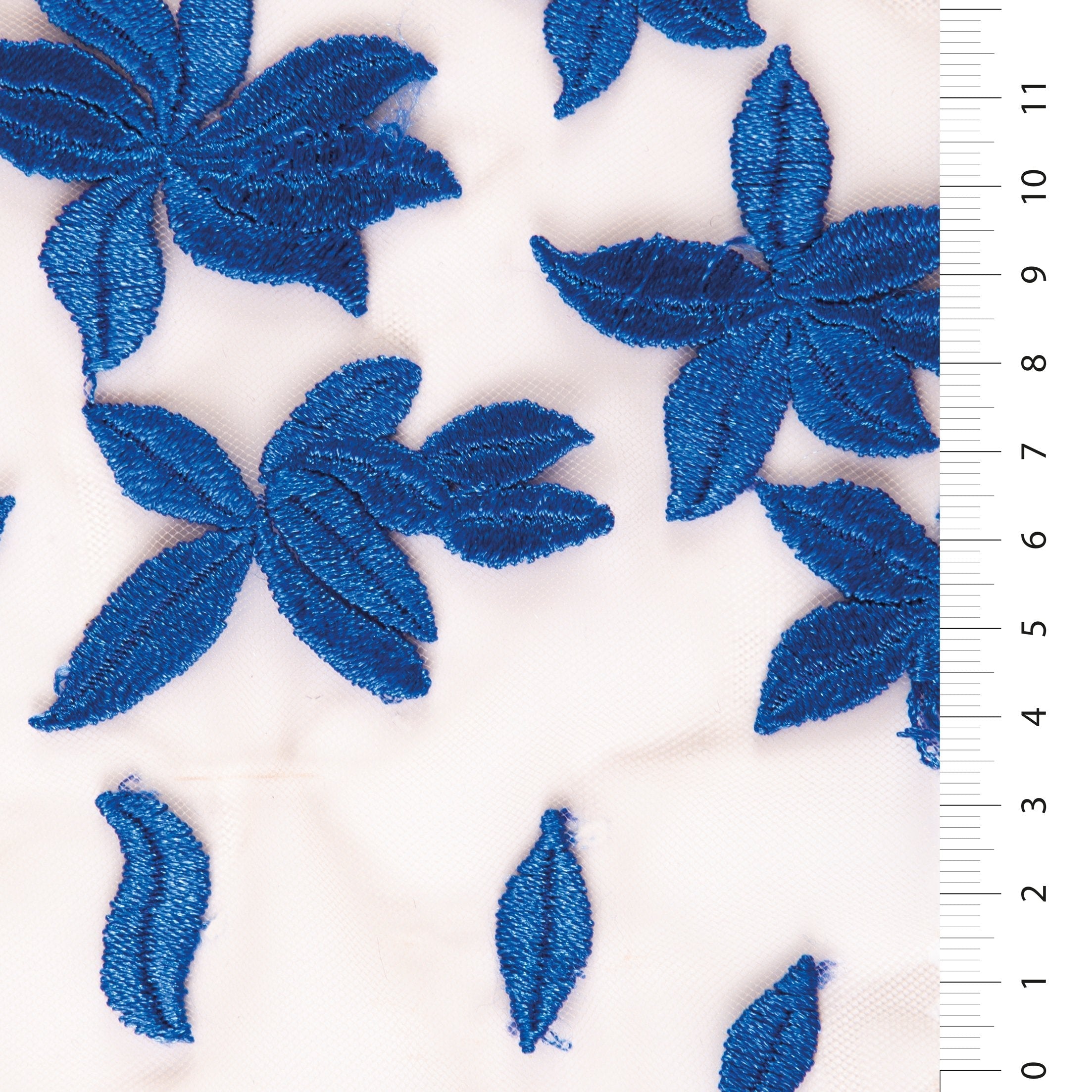 Leaf Design Embroidery Fabric