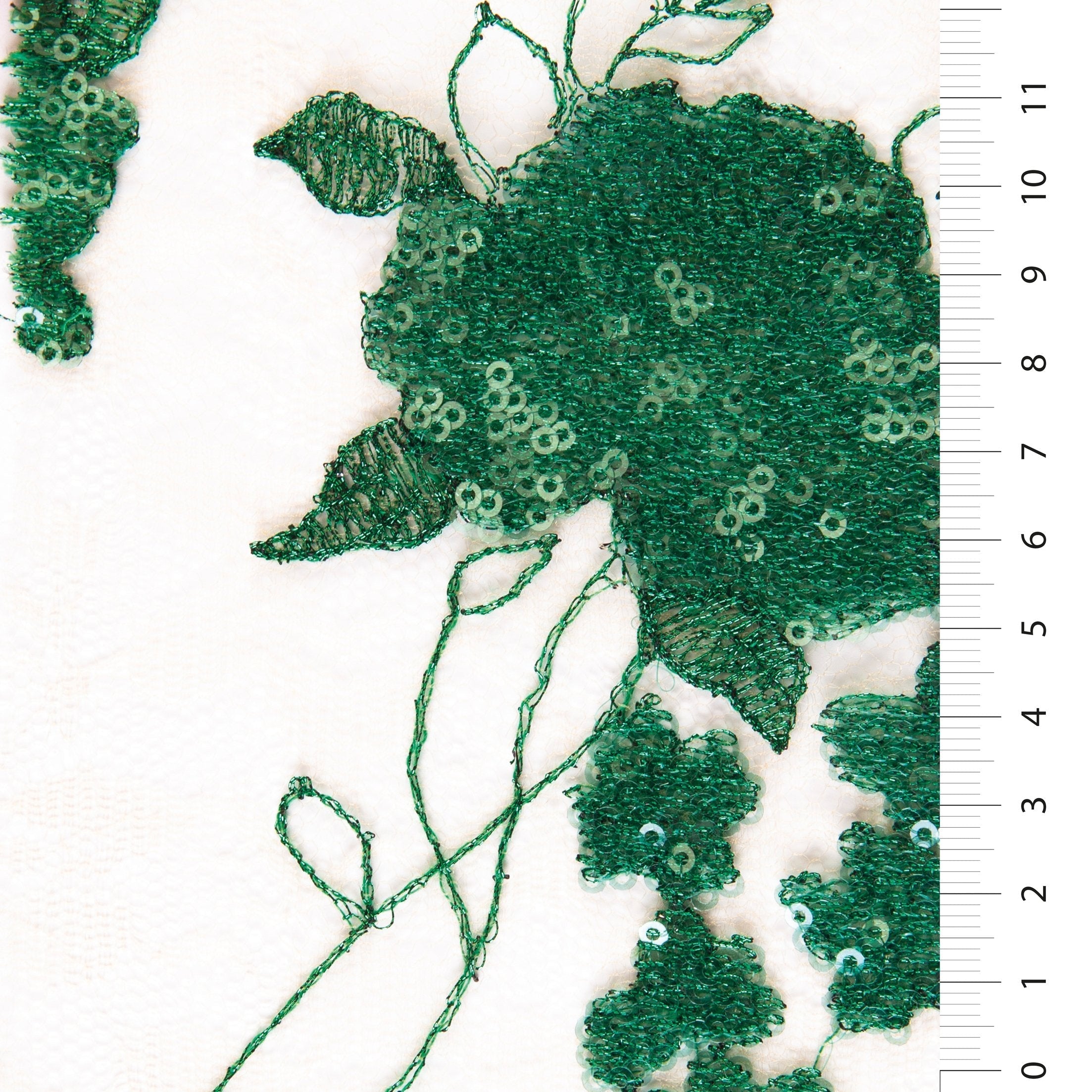 Queen's Charming Style Sequin Embroidered Lace Fabric