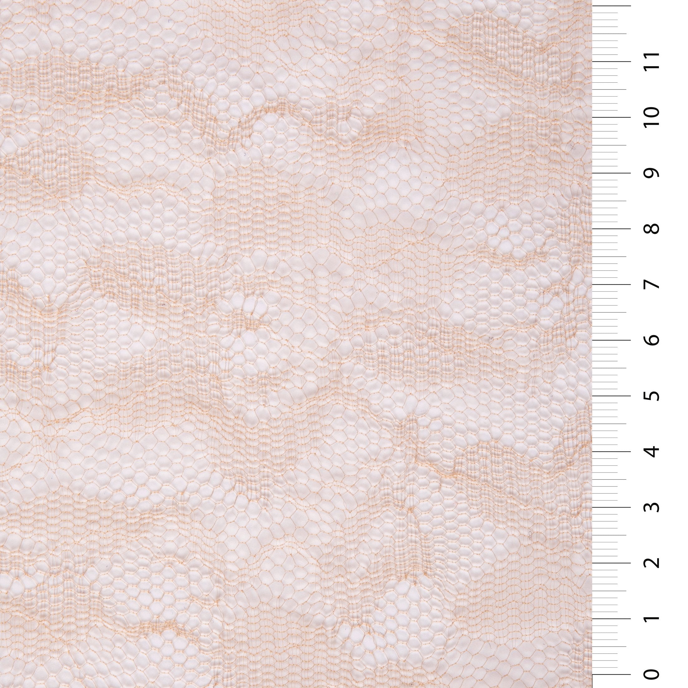 Powder Color Floral Design Knitted Lace Tulle Fabric | Burç Fabric