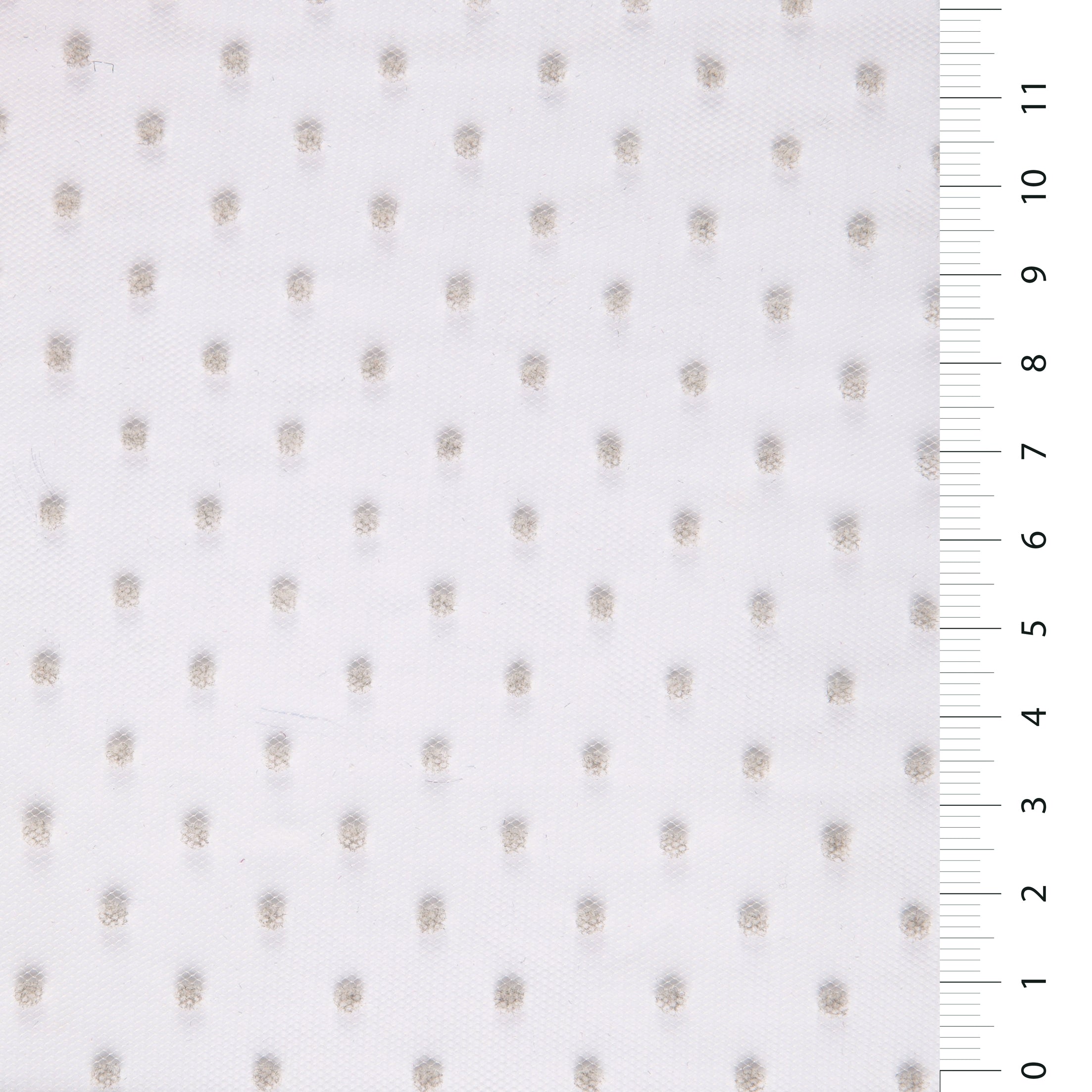Flocked Tulle Fabric with Small Polka Dots