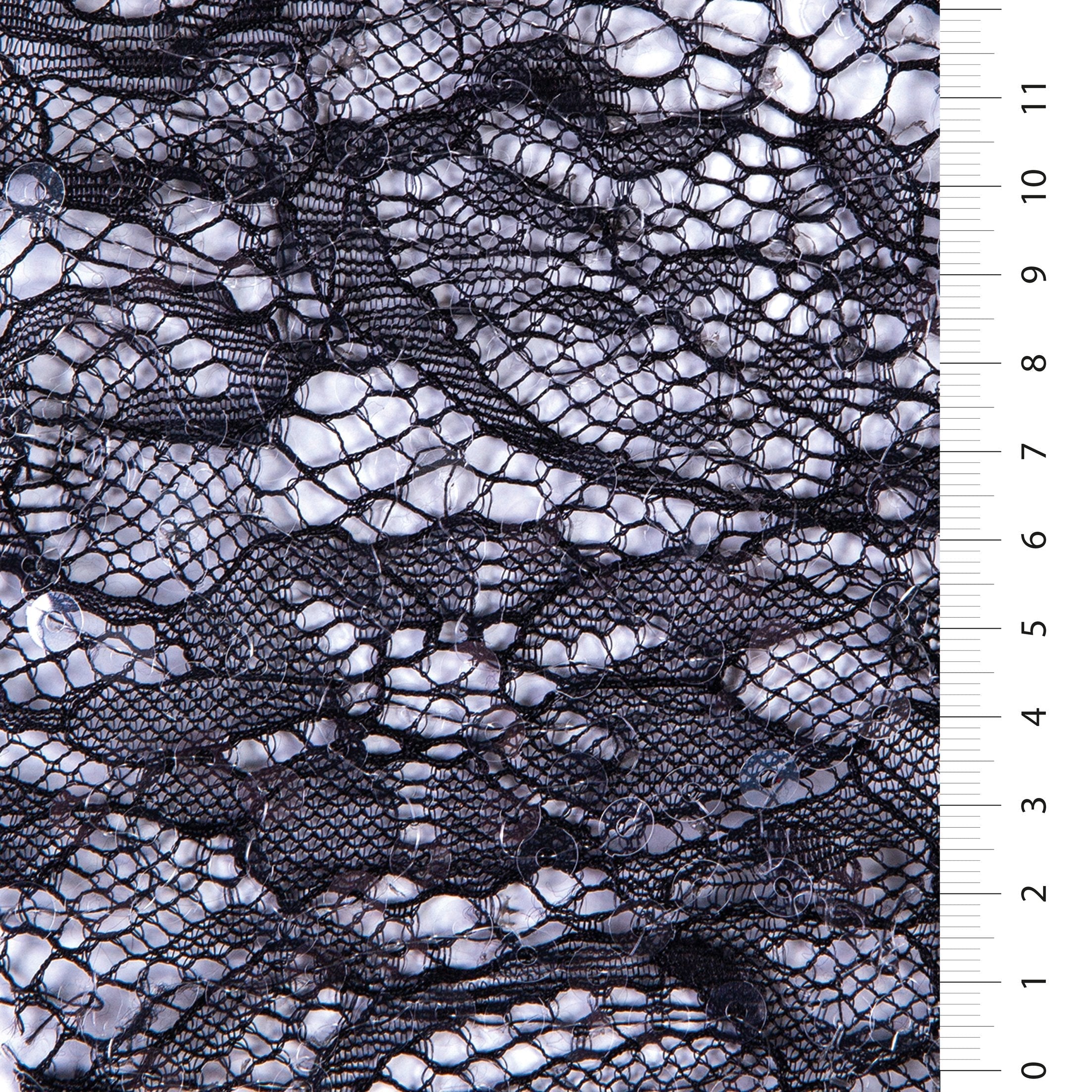 Lyon Style Soft Lace Salmon Fabric With Sequin Decoration