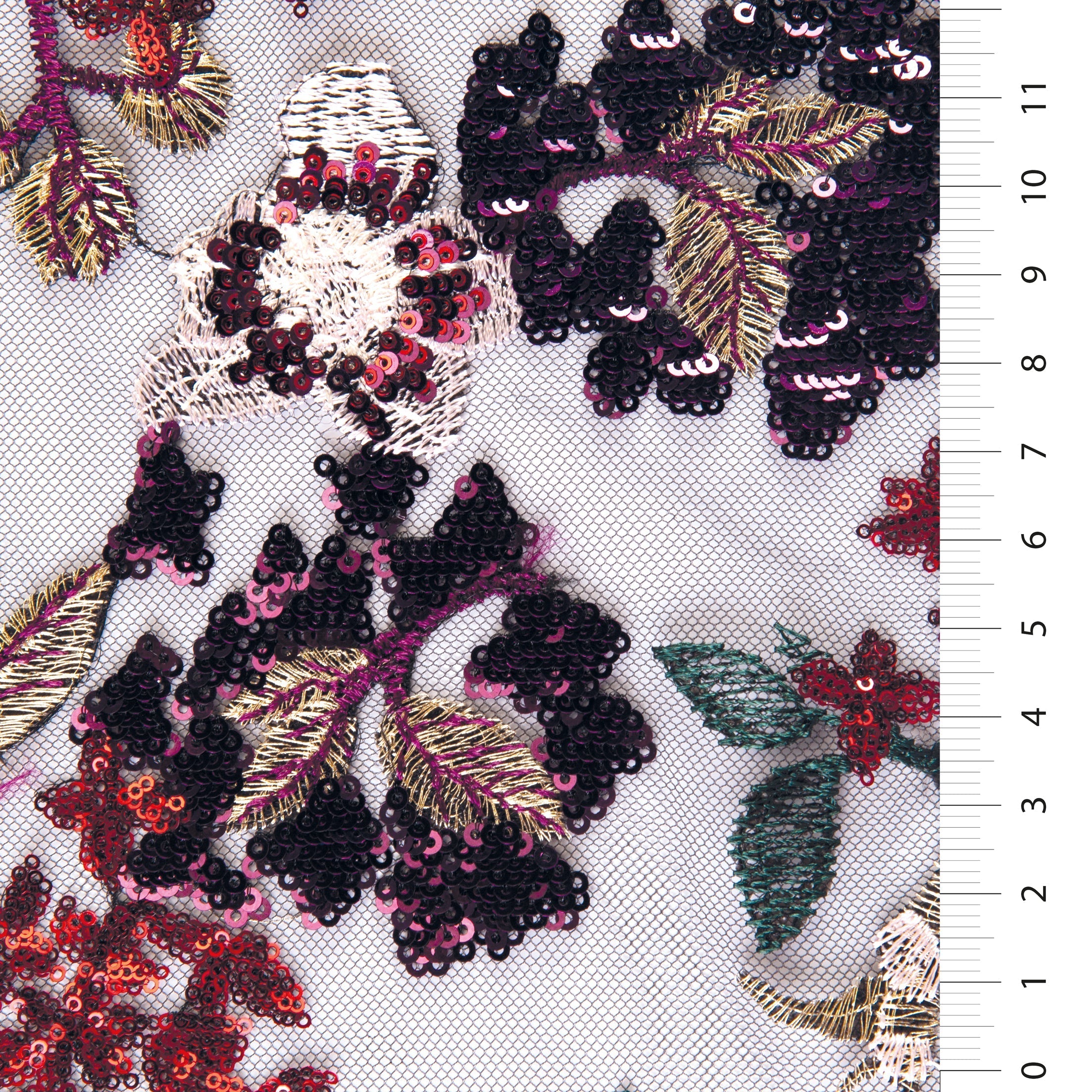 2480 MULTICOLORED SEQUINED FABRIC