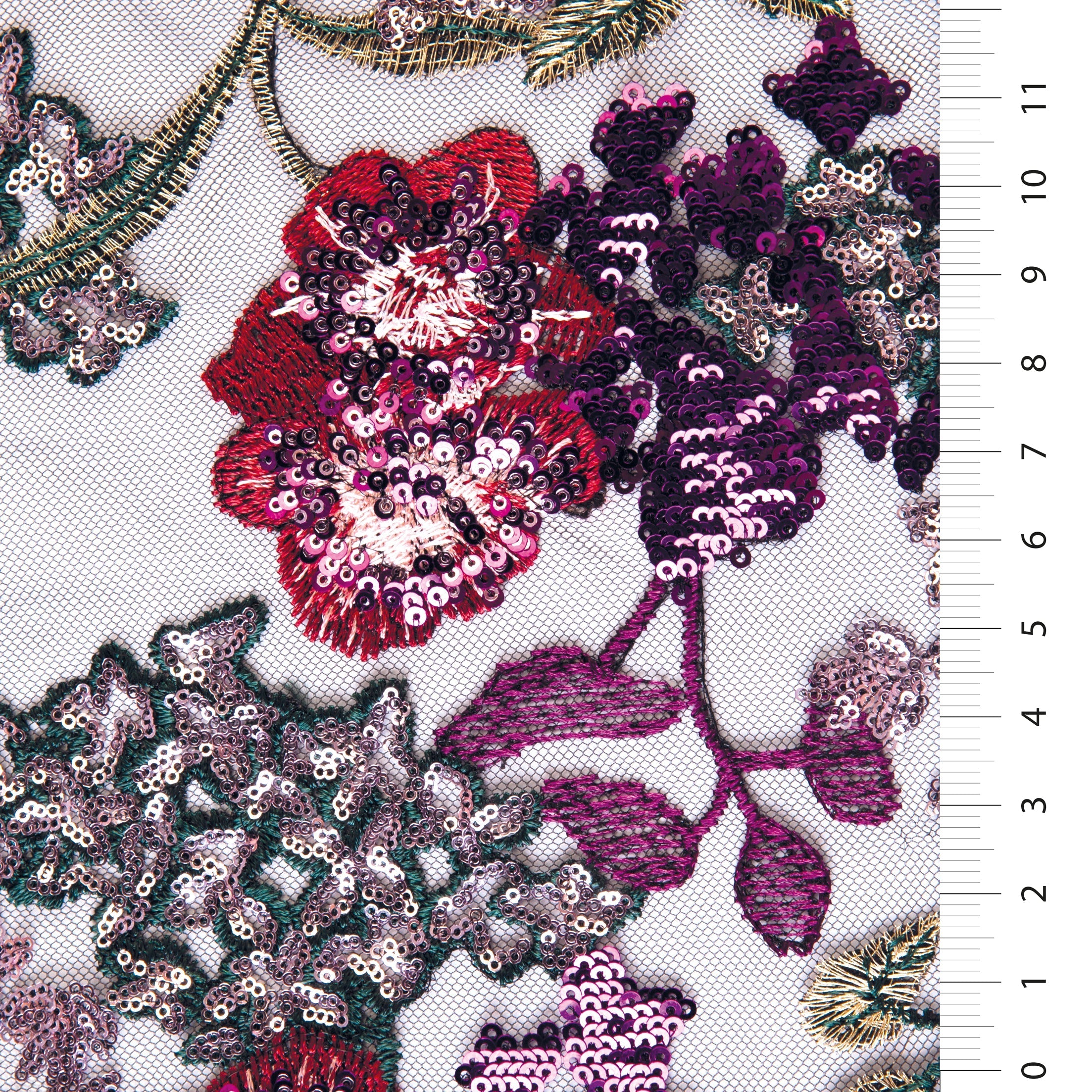 2480 MULTICOLORED SEQUINED FABRIC