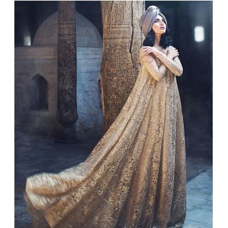 Shiny Embroidered Dress | Burç Fabric