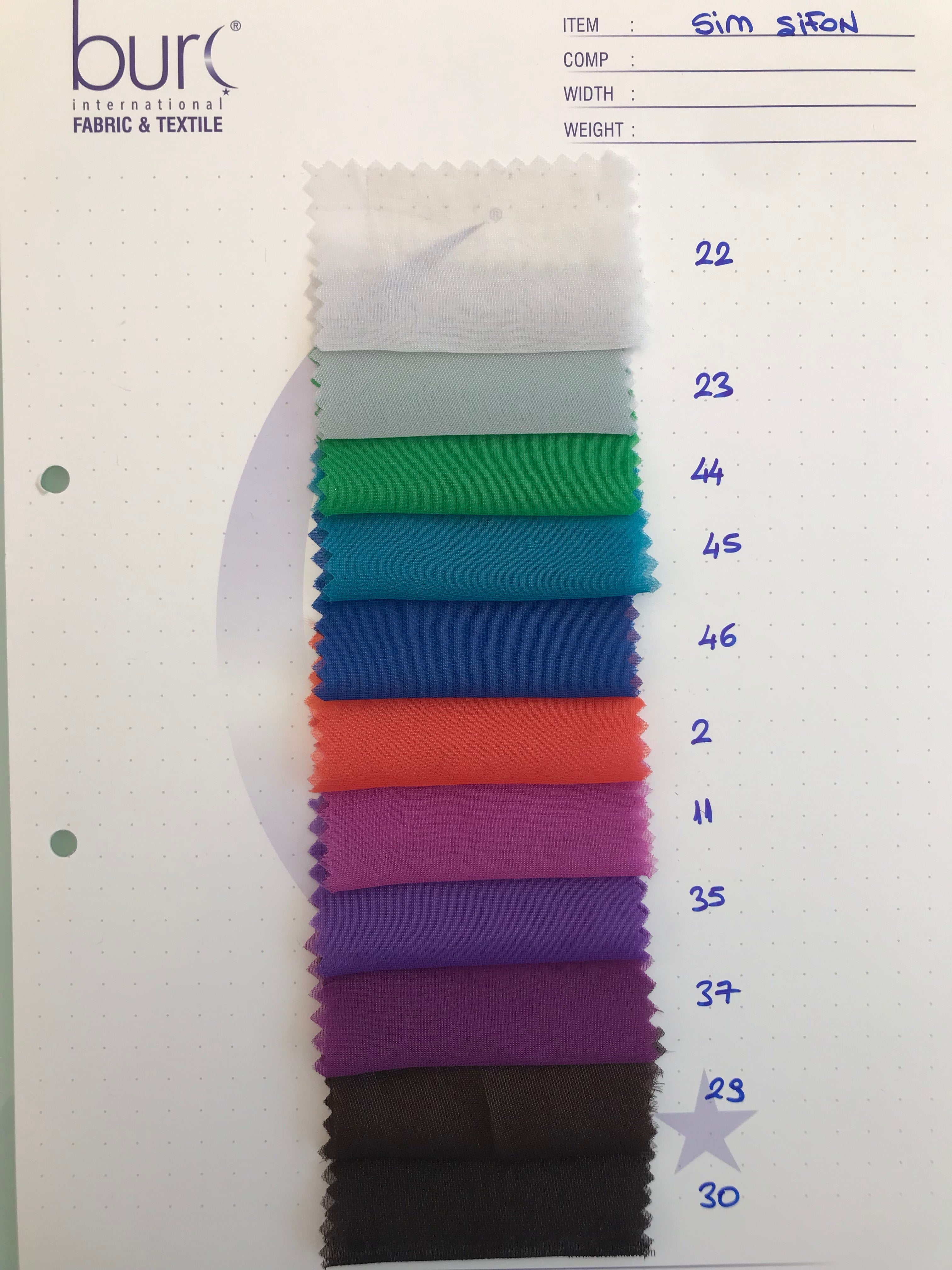 Lurex Plain Woven Chiffon Fabric