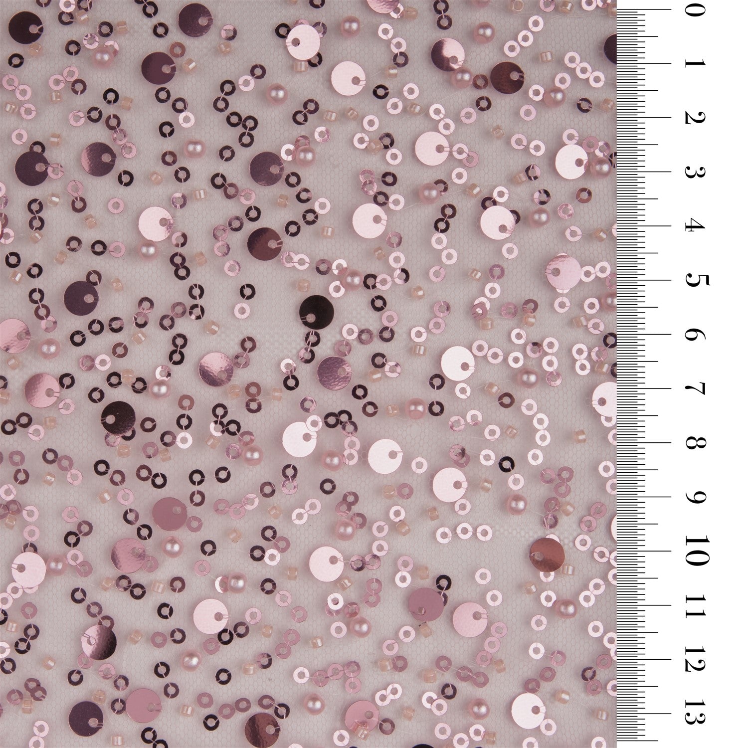 BL-001A DENSE SEquined PEARL AND CUT BEADED FABRIC