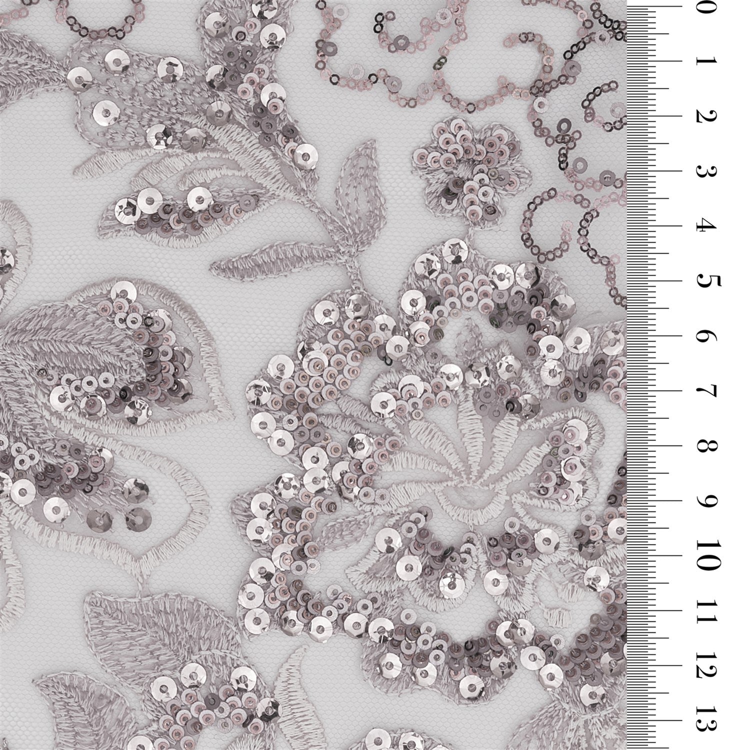 3445 COLORED SEQUINED FABRIC