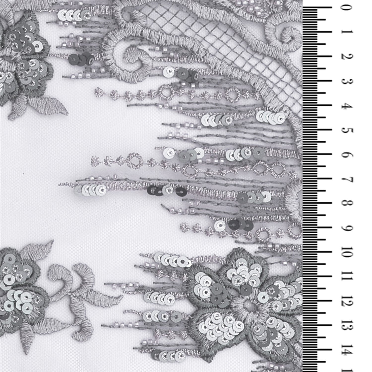 Handmade Beaded Sequin Embroidered Fabric