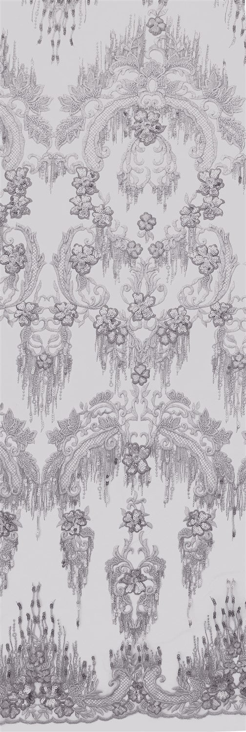 Handmade Beaded Sequin Embroidered Fabric