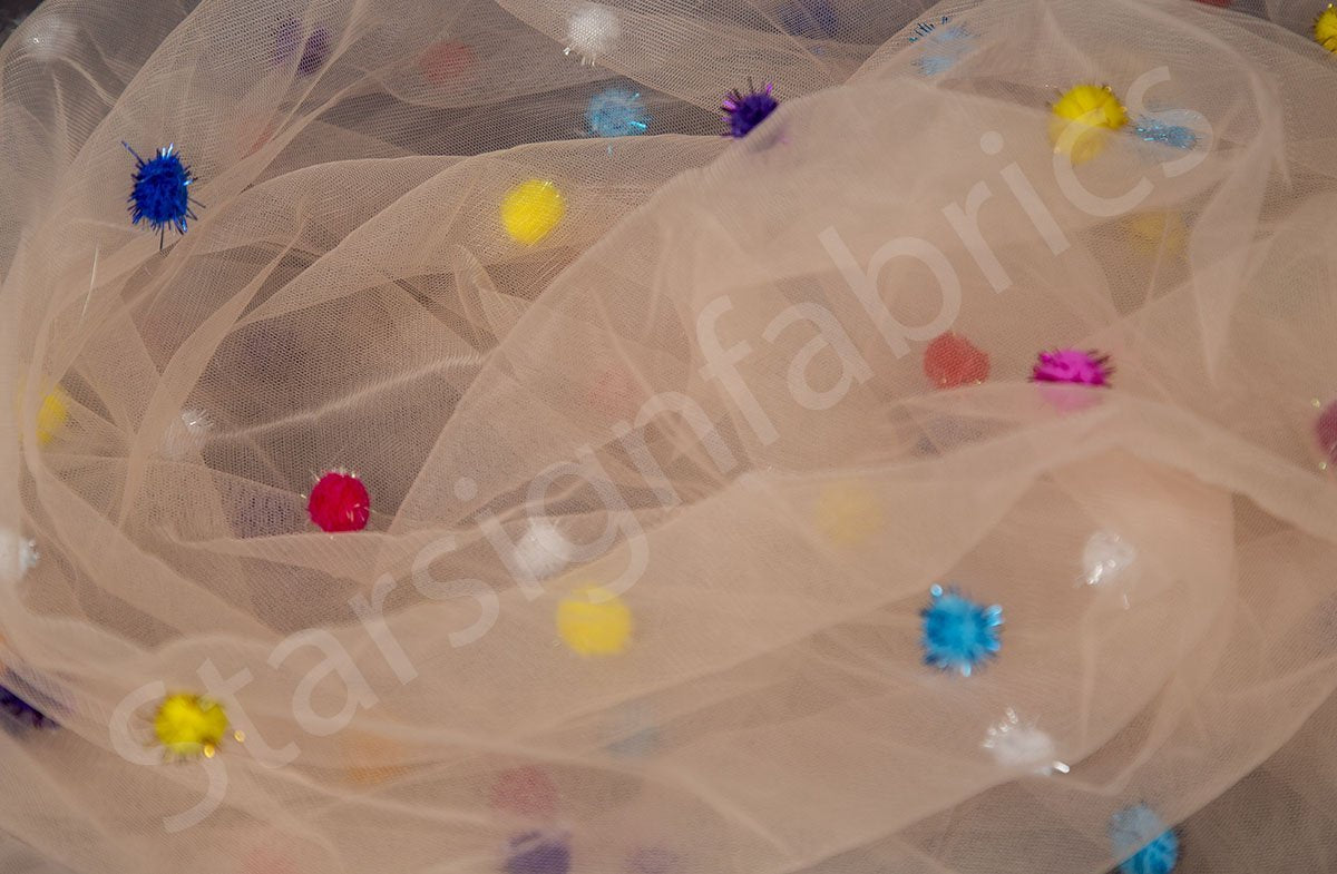 Knitted Fabric with Fluffy Bead Design Successful