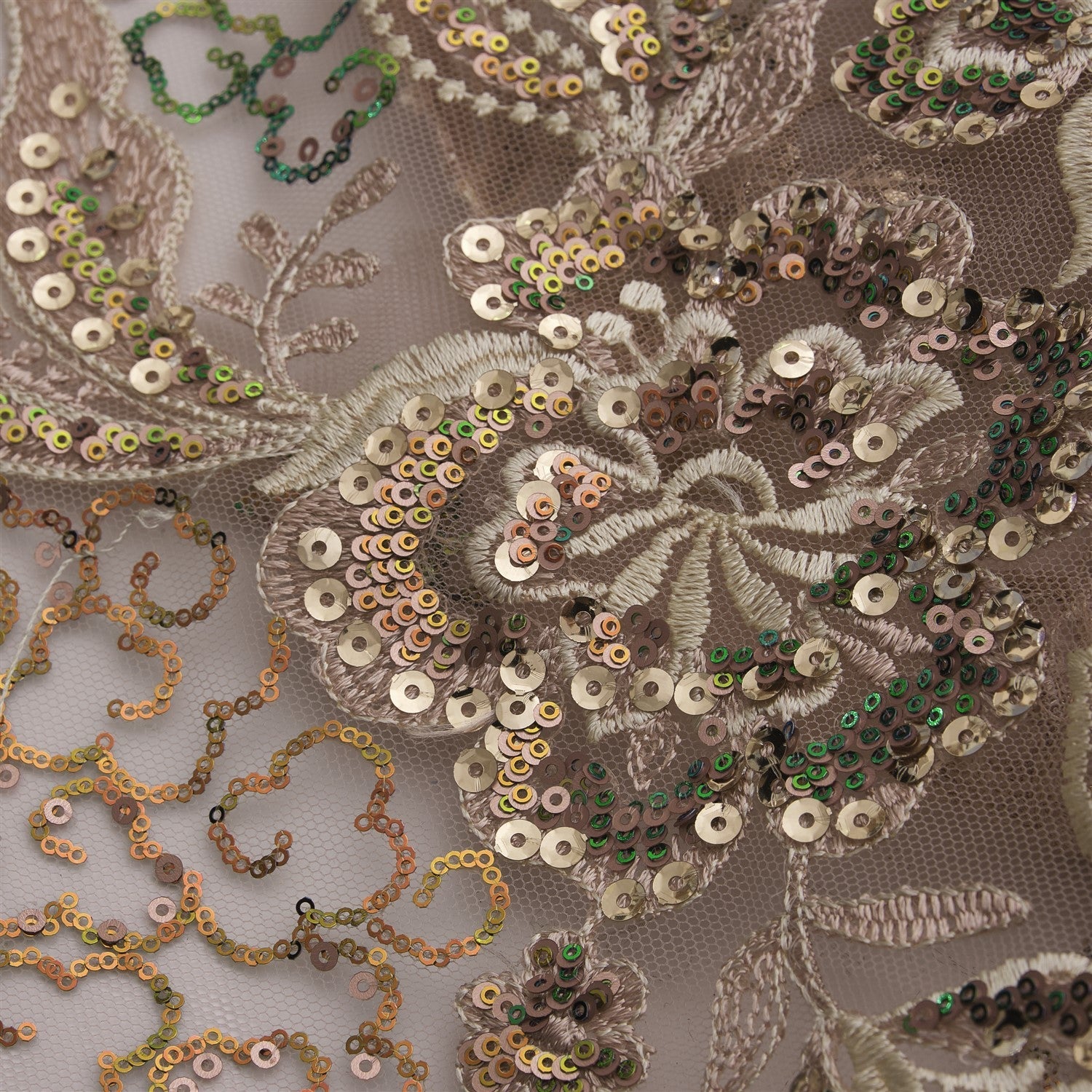 3445 COLORED SEQUINED FABRIC