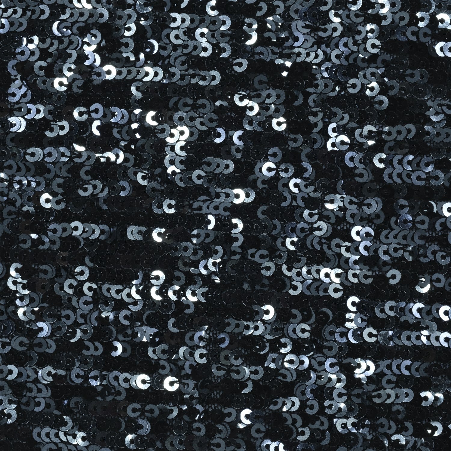 Birmingham Style Flexible 4mm Single Sequin Embroidered Fabric