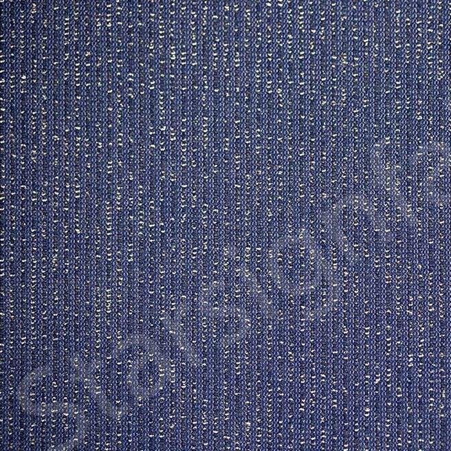 Navy Metallic Yarn Knitted Lurex Fabric | Starsign Fabric