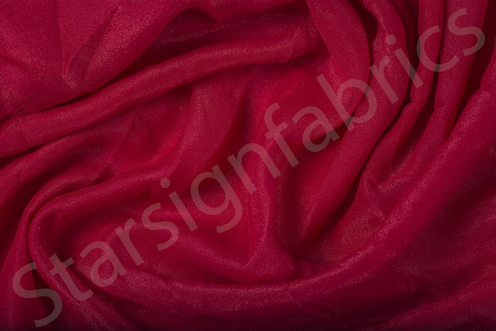 Lurex Plain Woven Chiffon Fabric