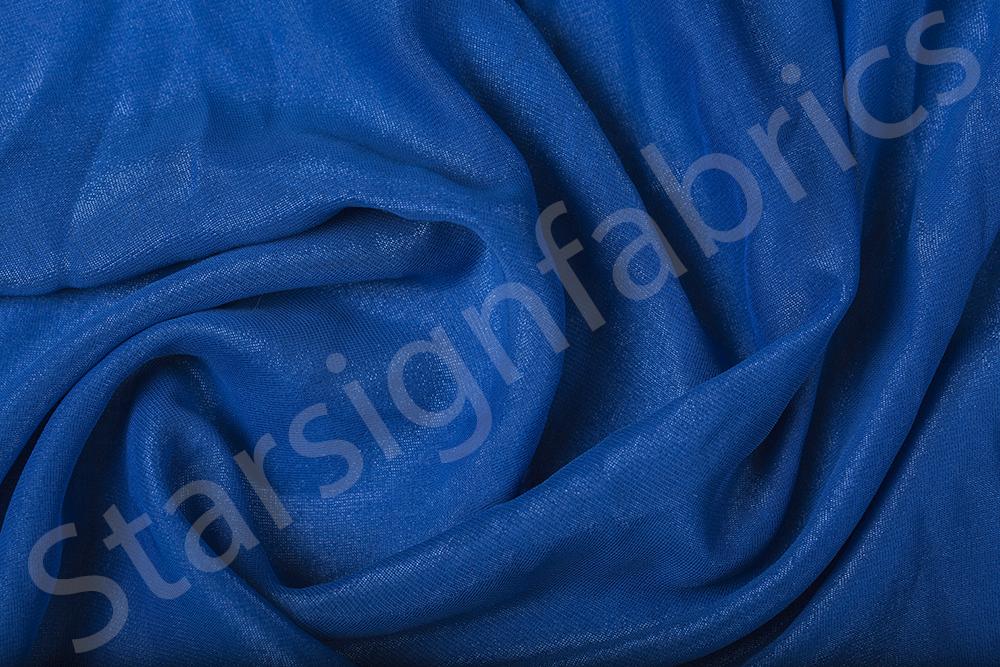 Lurex Plain Woven Chiffon Fabric