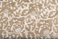 Gold Rose Laser Cut Faux Leather Embroidery Tulle Fabric | Starsign Fabrics