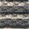 Argyle Patterned Corded Fringe Design Embroidered Lace Fabric | Burç Fabric
