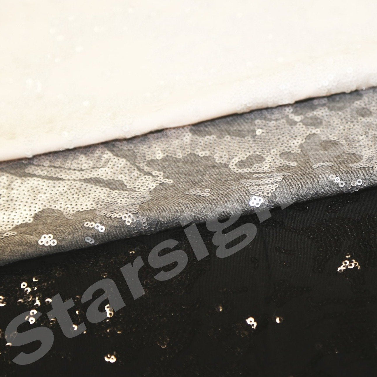Rayon Viscose Sequin Embroidery Fabric for Mask | Burç Fabric