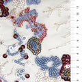 Glamorous Floral Multicolored Sequin Embroidered Knit Tulle Fabric