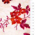 Fuchsia Floral Embroidery Lace Fabric Majorca Style | Starsign Fabrics