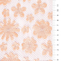 Flower Design 3D Laser Cut Faux Leather Embroidery Fabric