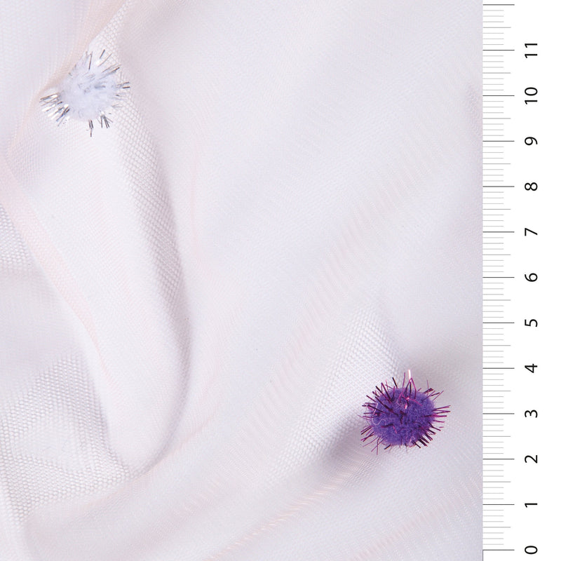 Mesh Fabric with Fluffy Beads Design | Starsign Fabrics