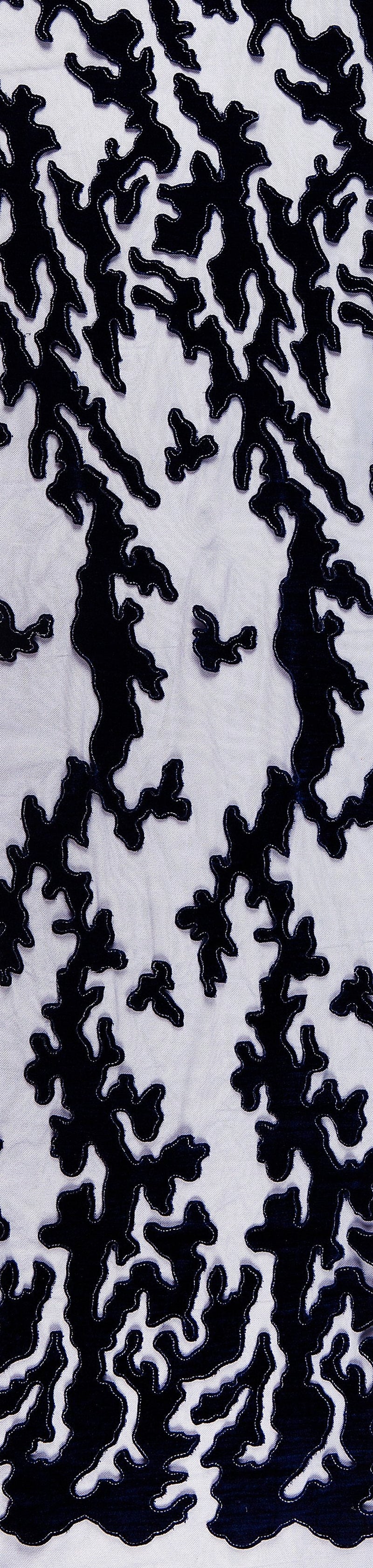 Laser Cut Velvet Knitted Embroidery Fabric | Burç Fabric