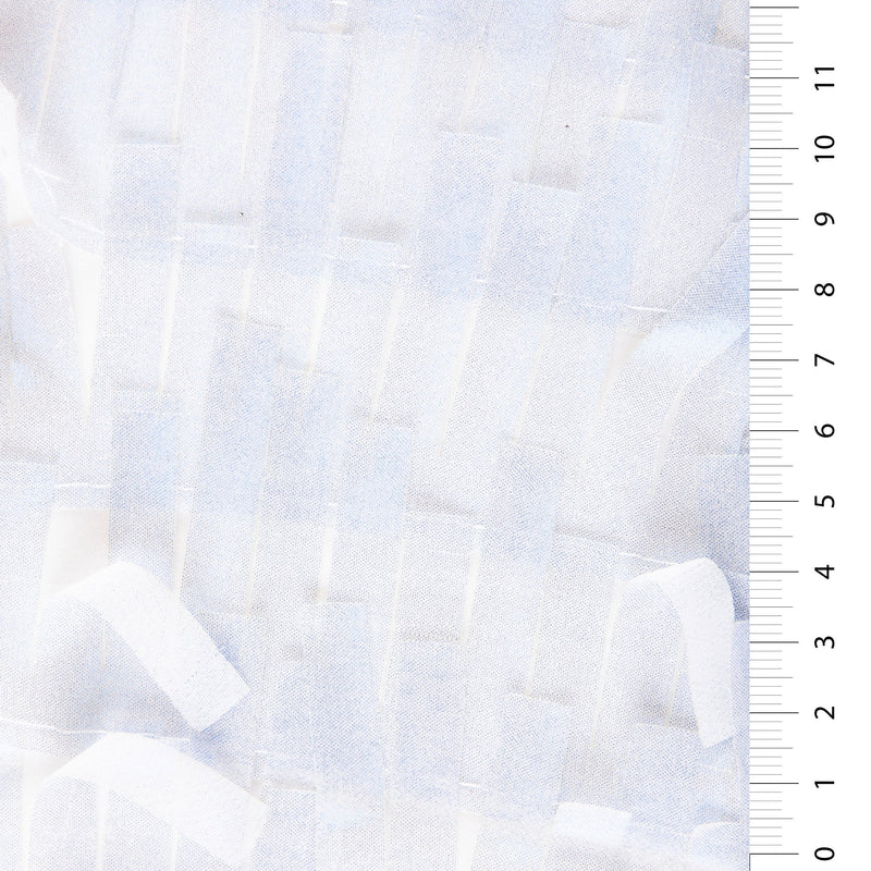 3D Fringe Hologram Design Trim Chiffon Embroidery Fabric