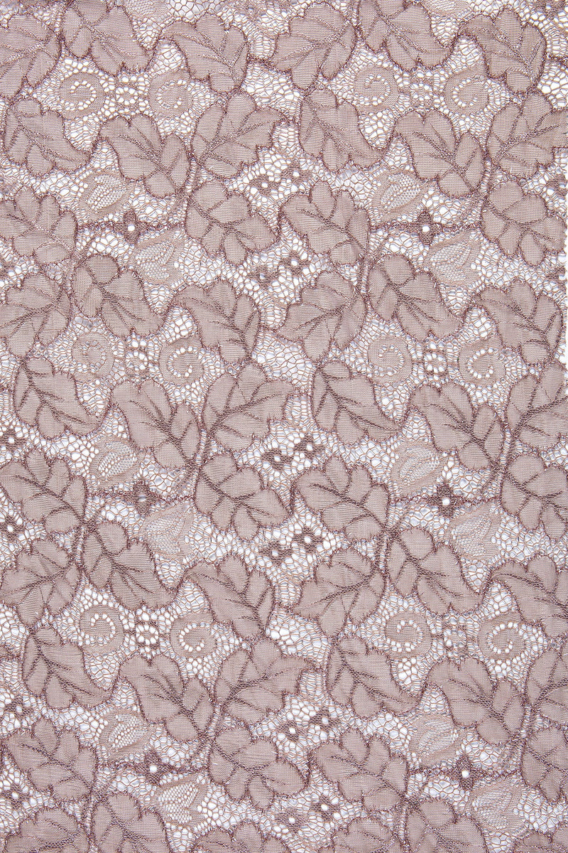 Durham Style Leaf Design Embroidered Fabric