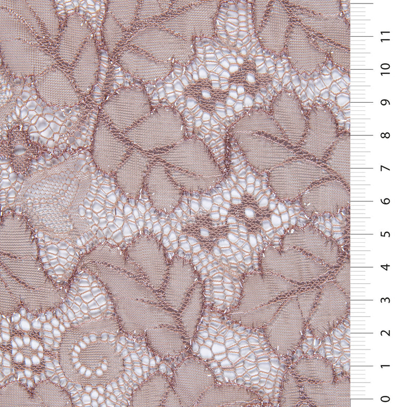 Durham Style Leaf Design Embroidered Fabric