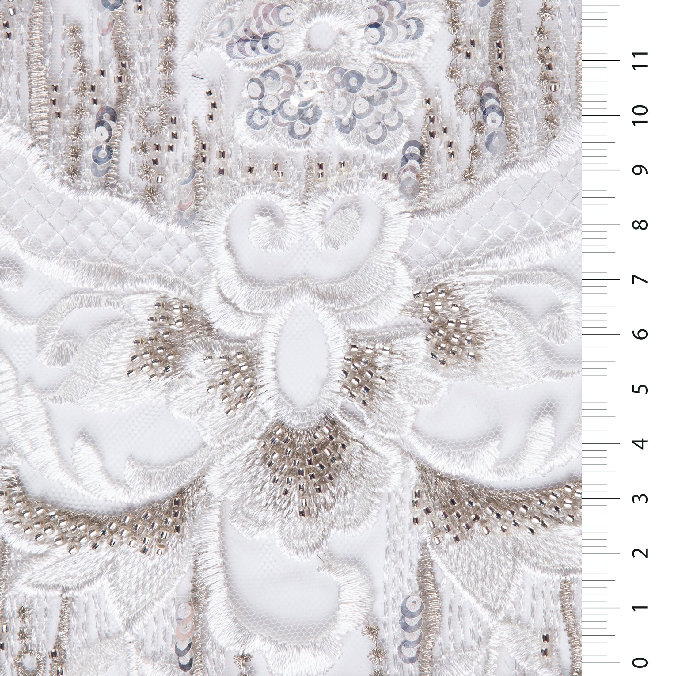 Handmade Beaded Sequin Embroidered Fabric