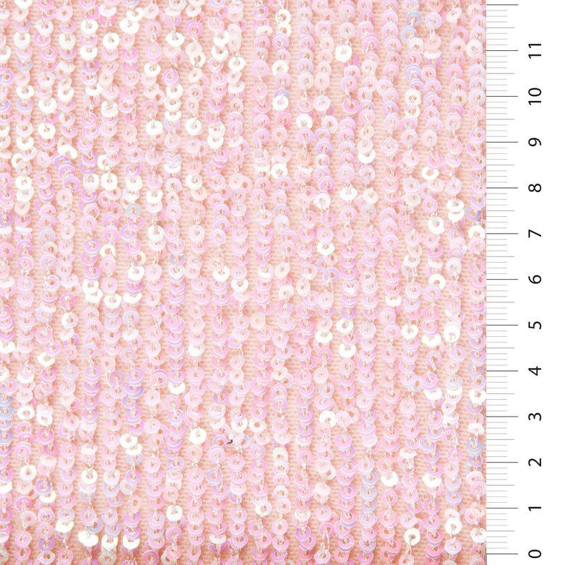 Pink Stretch Hologram Sequin Fabric | Starsign Fabrics