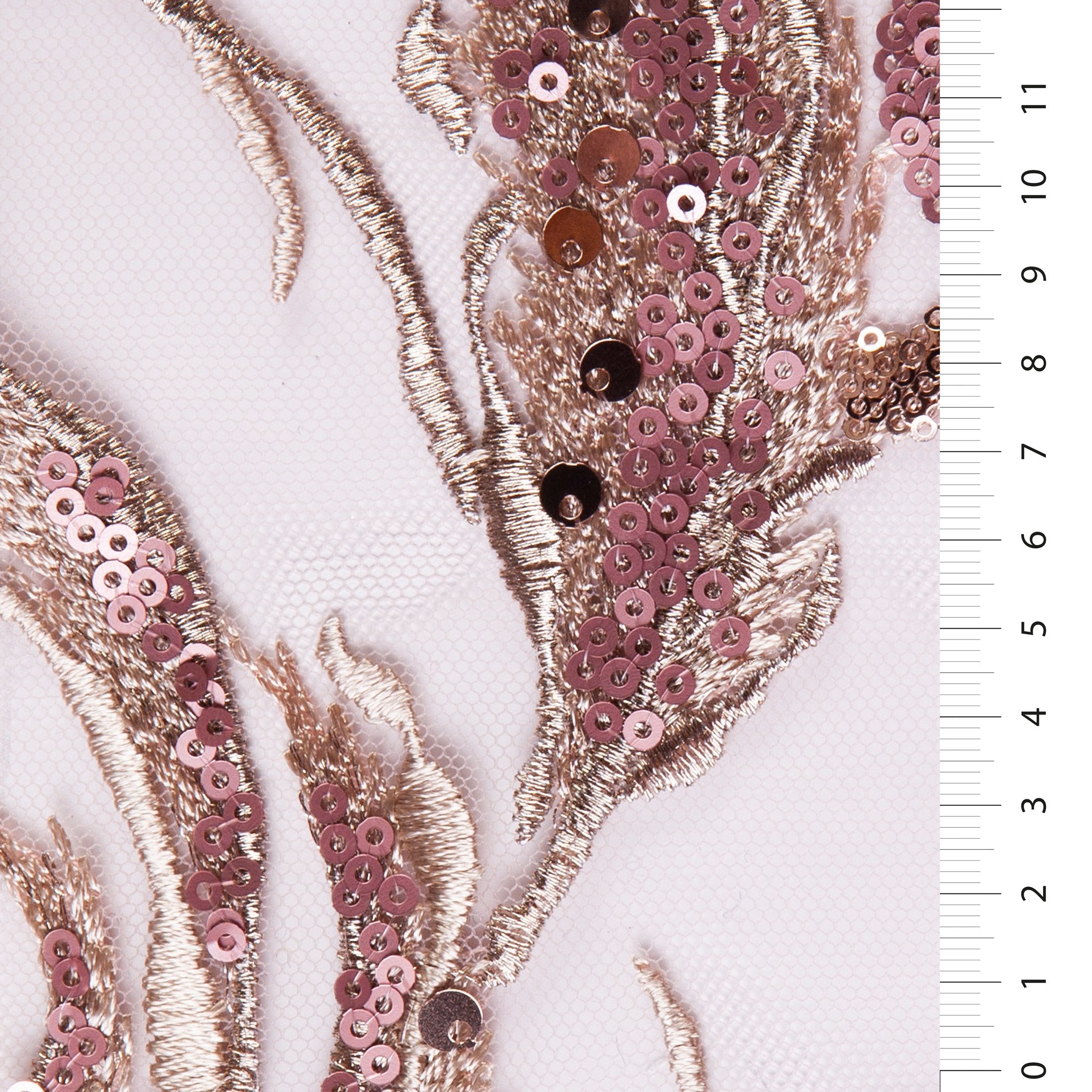 Floral Design Colorful Sequin Embroidered Tulle Fabric